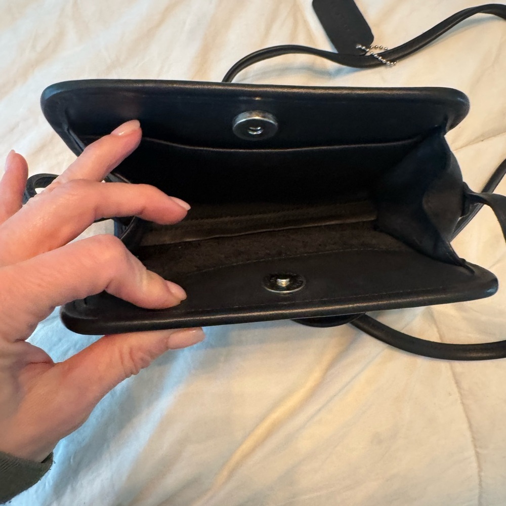 Vintage Coach Black Disco Mini Bag -9048 - Picture 5 of 7